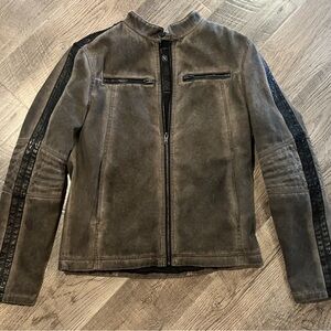 Grey Moto Rock & Revival Jacket with Black Accents